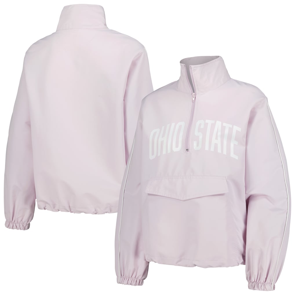 Ohio State Buckeyes Lusso Women's Parker Quarter-Zip Rain Tech Jacket - Lavender
