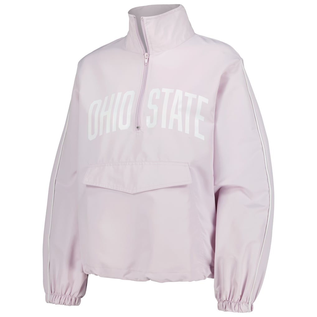 Ohio State Buckeyes Lusso Women's Parker Quarter-Zip Rain Tech Jacket - Lavender