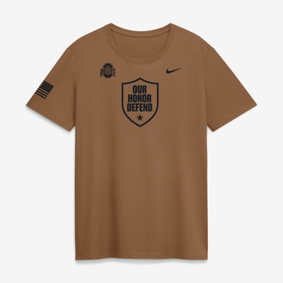 Ohio State Buckeyes Nike Women's 2026 Military Appreciation Dri-FIT T-Shirt - Brown