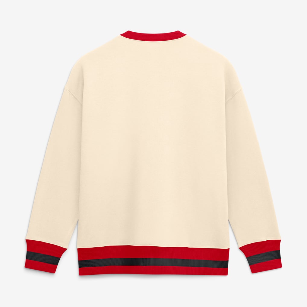  Ohio State Buckeyes Nike Women's Legacy Pullover Sweatshirt - Natural