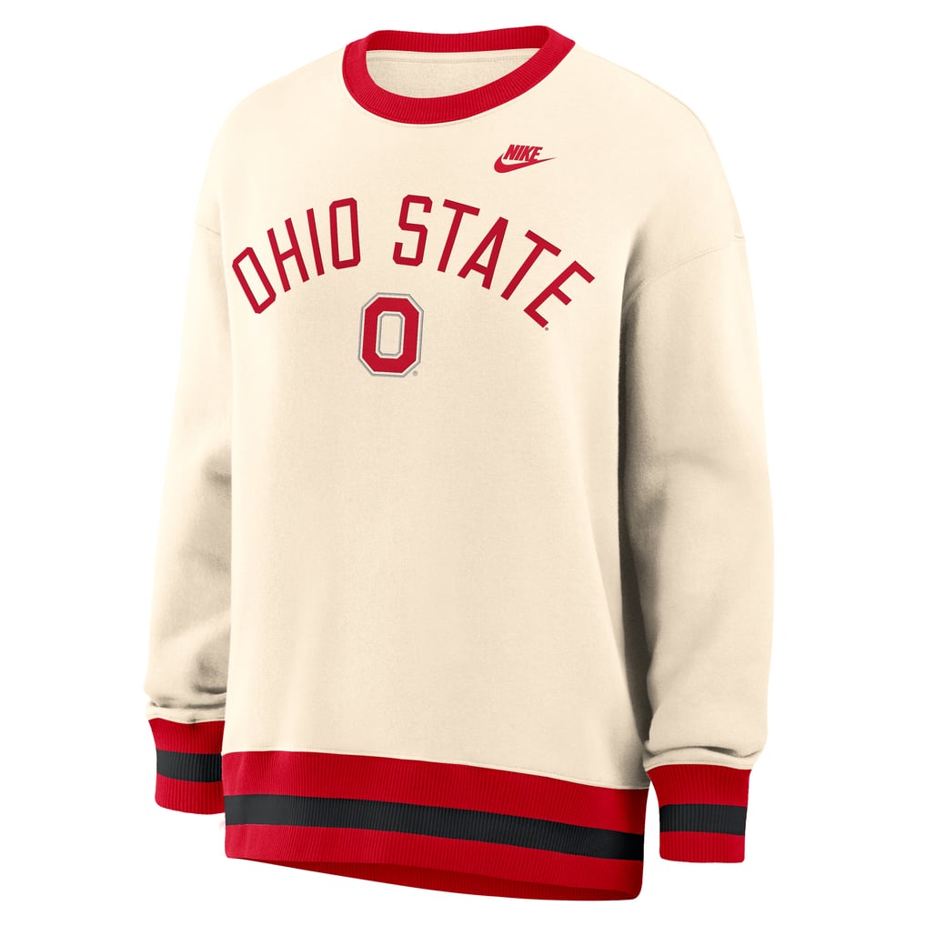  Ohio State Buckeyes Nike Women's Legacy Pullover Sweatshirt - Natural