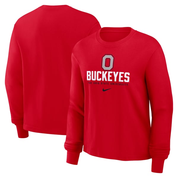 T-shirt Distant Replays Ohio State Buckeyes Rouge - Taille XL, Manches Raglan, Neuf Avec étiquettes