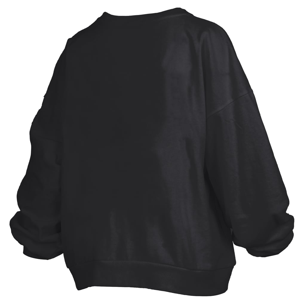 Ohio State Buckeyes Pressbox Women's Oversized Janise Arch Over Logo Fleece Sweatshirt - Black