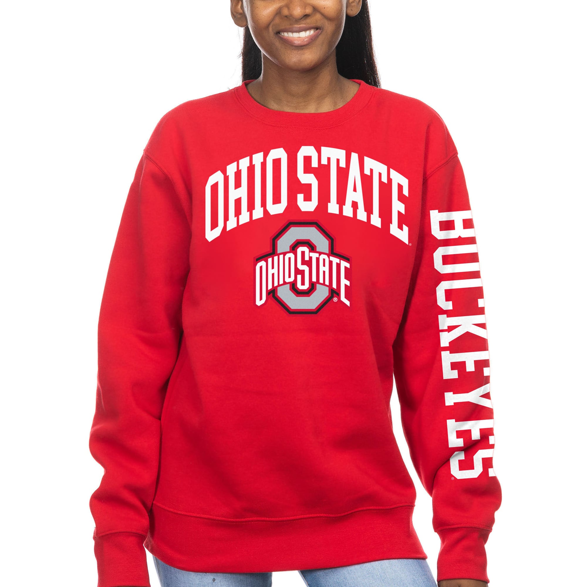 Ohio State Women's ZooZatz Fleece Crewneck