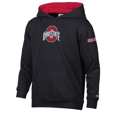  Ohio State Buckeyes Champion Youth Fleece Hoodie - Black