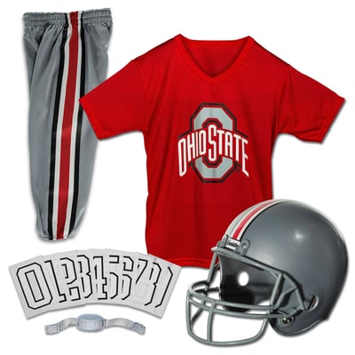 Ohio State Buckeyes Franklin Sports Youth NCAA Deluxe Uniform Set