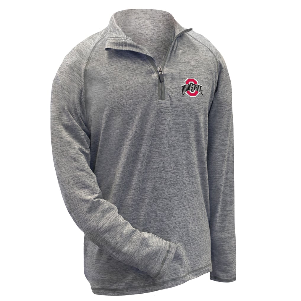 Ohio State Buckeyes Garb Youth Matthew Quarter-Zip Pullover Jacket - Heathered Gray