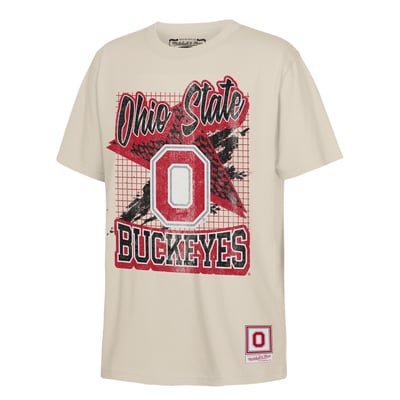 Ohio State Buckeyes Mitchell & Ness Youth Collegiate T-Shirt - Natural
