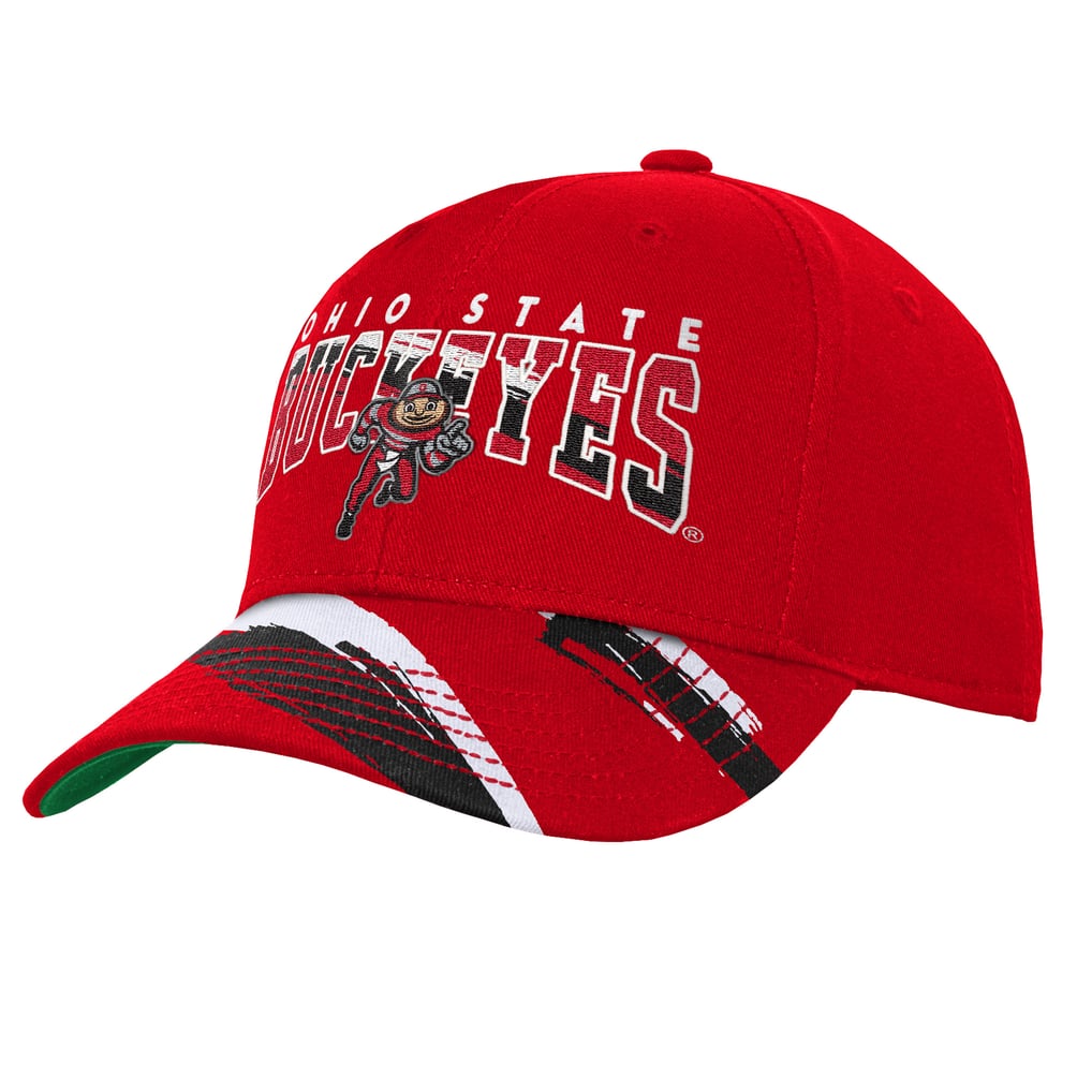 Ohio State Buckeyes Mitchell & Ness Youth Mascot Streaks Pro Crown Adjustable Hat - Scarlet
