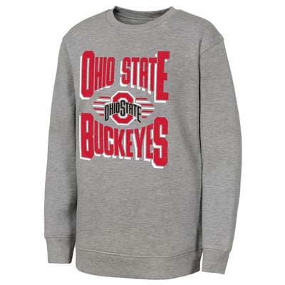Ohio State Buckeyes Outerstuff Youth Jet Stream Sweatshirt - Gray