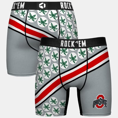 Ohio State Buckeyes Rock Em Youth Localized Boxer Briefs - Gray