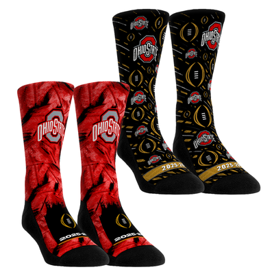  Ohio State Buckeyes Rock Em Youth 2025-26 College Football Playoff Two-Pack Crew Sock Set