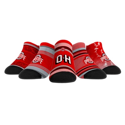 Ohio State Buckeyes Rock Em Youth Super Fan Five-Pack Low-Cut Socks Set - 
