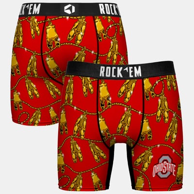  Ohio State Buckeyes Rock Em Youth Localized Boxer Briefs - Scarlet