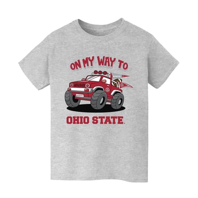 Ohio State Buckeyes Vive La Fete Youth On My Way T-Shirt - Gray