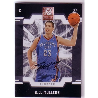 2009-10 Donruss Elite #182 B.J. Mullens AU RC