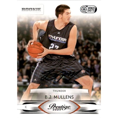 2009-10 Prestige Bonus Shots Black Signatures #174 B.J. Mullens/50