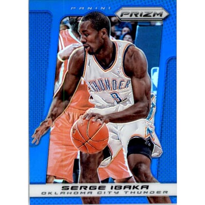 2013-14 Panini Prizm Prizms Blue #84 Serge Ibaka