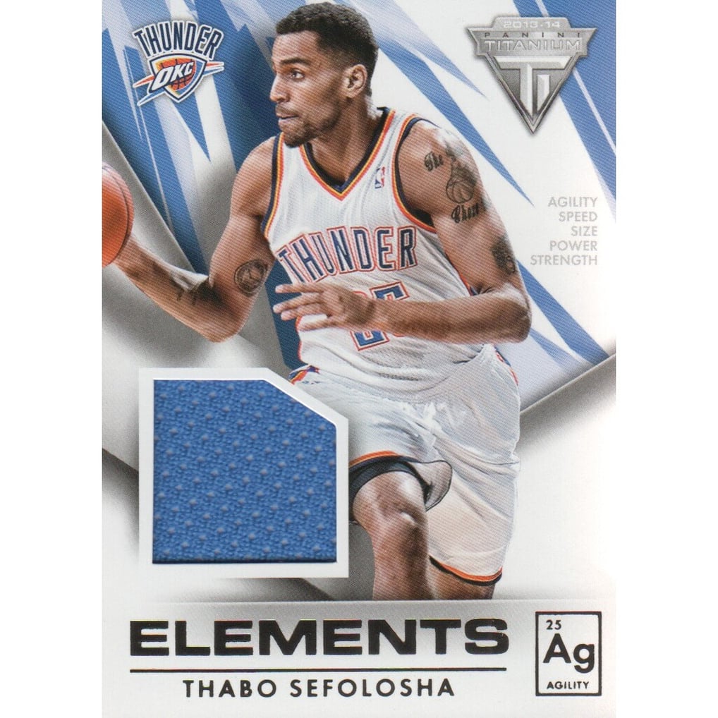 2013-14 Panini Titanium Elements Jerseys #16 Thabo Sefolosha