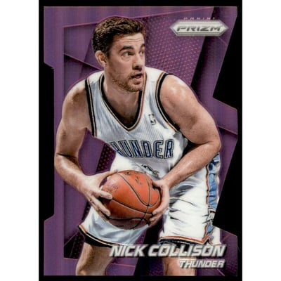 2014-15 Panini Prizm Prizms Purple Die Cut #30 Nick Collison