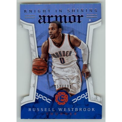 2016-17 Panini Excalibur Knight in Shining Armor Blue #2 Russell Westbrook