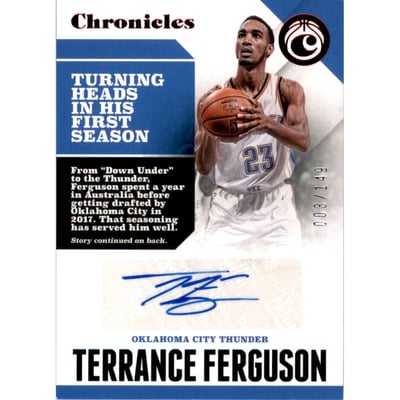 2017-18 Panini Chronicles Autographs Red #20 Terrance Ferguson