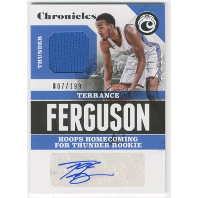 2017-18 Panini Chronicles Signature Swatches #8 Terrance Ferguson