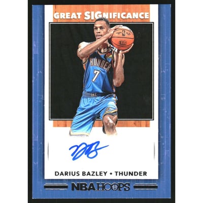 2019-20 Hoops Great SIGnificance #71 Darius Bazley