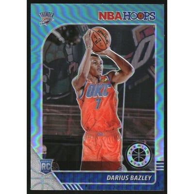 2019-20 Hoops Premium Stock Prizms Teal #249 Darius Bazley