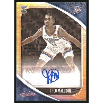 2020-21 Absolute Memorabilia Rookie Autographs Level 1 #34 Theo Maledon