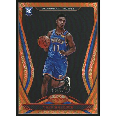 2020-21 Certified Mirror Orange #167 Theo Maledon