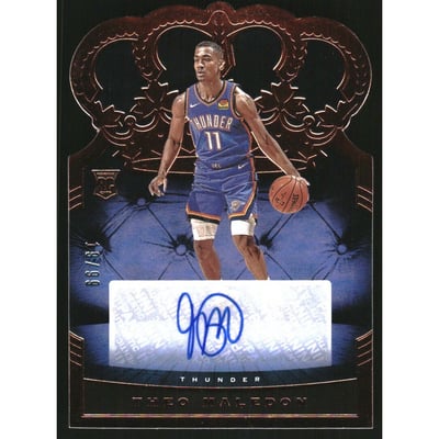 2020-21 Crown Royale Rookie Crown Autographs #11 Theo Maledon