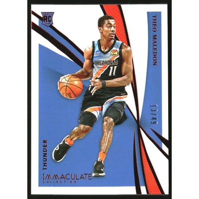2020-21 Immaculate Collection Red #15 Theo Maledon