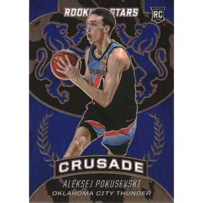 2020-21 Panini Chronicles Blue #543 Aleksej Pokusevski/Crusade