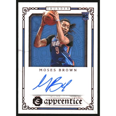 2020-21 Panini Chronicles Excalibur Apprentice Signatures Red #20 Moses Brown