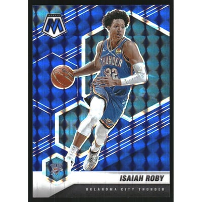 2020-21 Panini Mosaic Mosaic Blue #24 Isaiah Roby