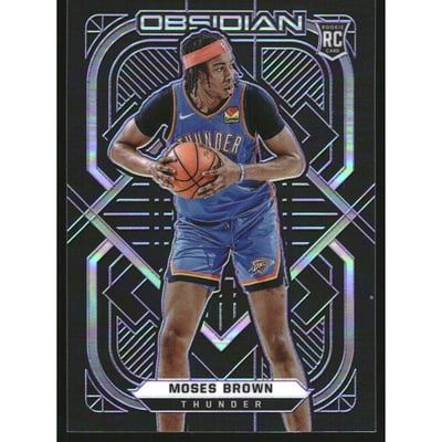 2020-21 Panini Obsidian Electric Etch Purple #141 Moses Brown/99