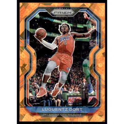 2020-21 Panini Prizm Prizms Orange Ice #31 Luguentz Dort
