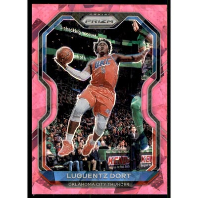 2020-21 Panini Prizm Prizms Pink Ice #31 Luguentz Dort