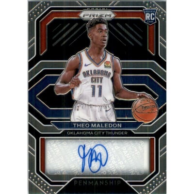 2020-21 Panini Prizm Rookie Penmanship #44 Theo Maledon