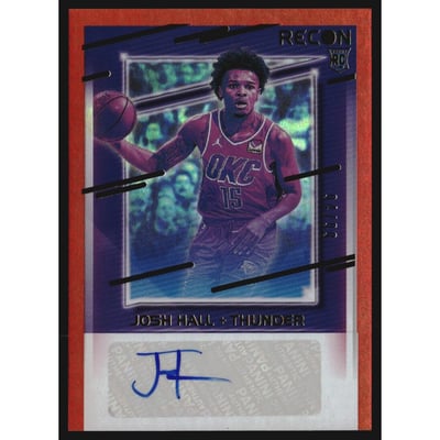 2020-21 Panini Recon Rookie Recon Signatures Red #37 Josh Hall/99