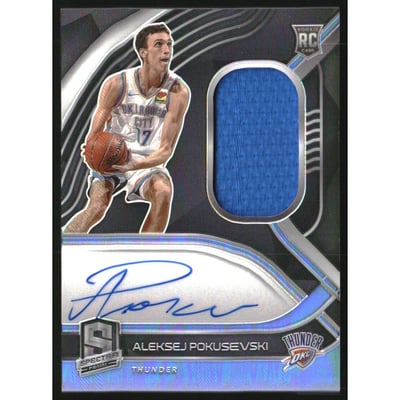 2020-21 Panini Spectra #199 Aleksej Pokusevski JSY AU/149 RC
