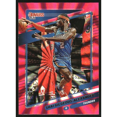 2021-22 Donruss Holo Pink Laser #23 Shai Gilgeous-Alexander
