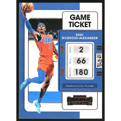 2021-22 Panini Contenders Game Ticket Bronze #85 Shai Gilgeous-Alexander