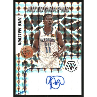 2021-22 Panini Mosaic Autographs Mosaic #53 Theo Maledon