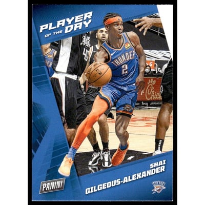 2021-22 Panini Player of the Day #35 Shai Gilgeous-Alexander