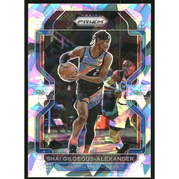 2021-22 Panini Prizm Prizms Ice #238 Shai Gilgeous-Alexander