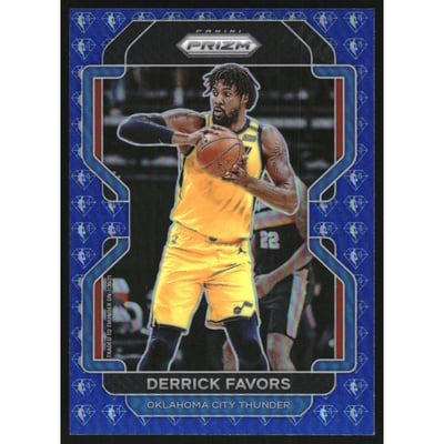 2021-22 Panini Prizm Prizms NBA 75th Anniversary #124 Derrick Favors