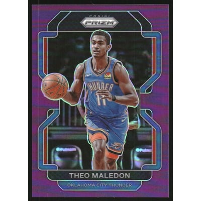 2021-22 Panini Prizm Prizms Purple #179 Theo Maledon