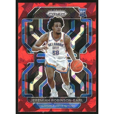 2021-22 Panini Prizm Prizms Red Ice #319 Jeremiah Robinson-Earl
